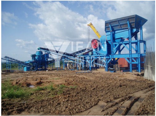 Fija 200t / h granito de trituración y cribado de línea de producción  en Nigeria